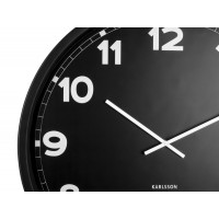 Nástenné hodiny New Classic Karlsson KA5848, čierna 60cm 